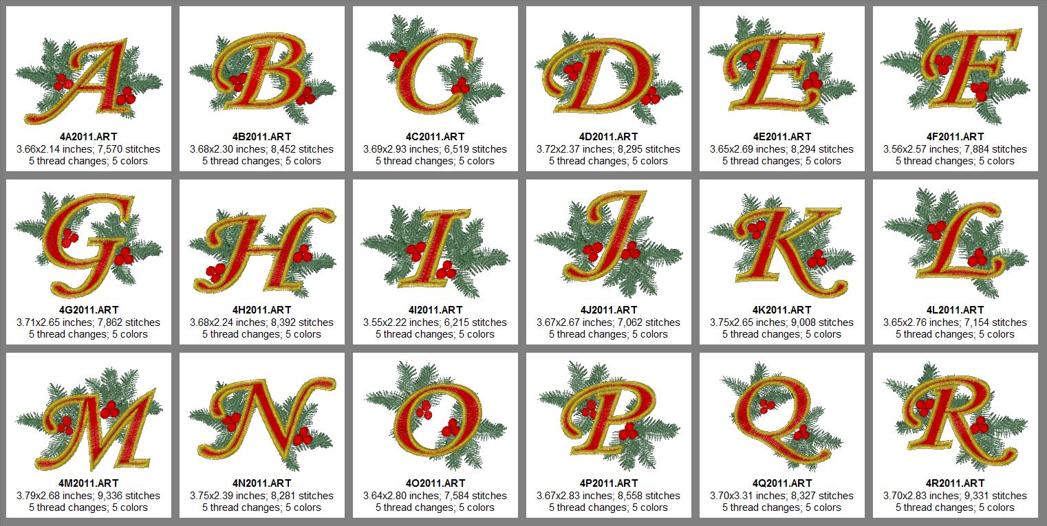 NEW ALPHABET XMAS WORDS Alphabet